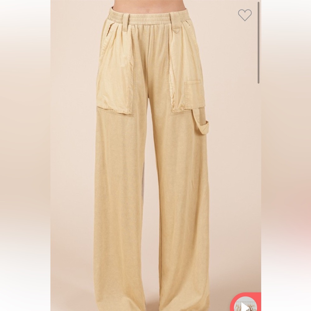 Taupe Casual Pants